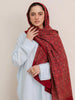 Huda Ajrak Hijab - Maroon