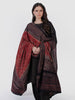 Huda Ajrak Chaadar - Two Tone - Maroon