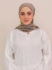 Mashal Ajrak Hijab - Grey