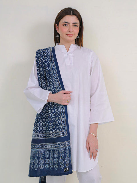 Mohen Ajrak Scarf - Blue