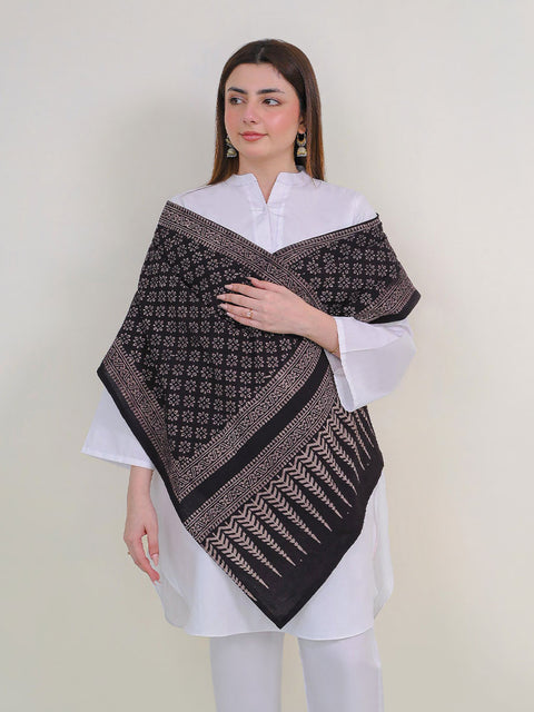 Misal Ajrak Scarf - Black