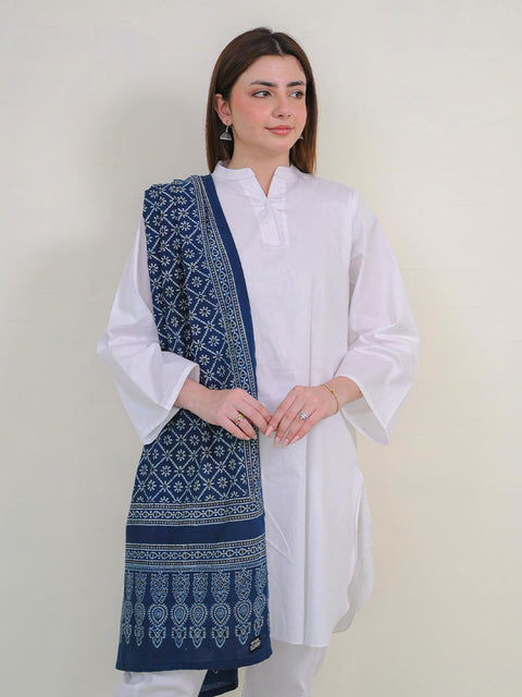 Mohen Ajrak Scarf - Blue