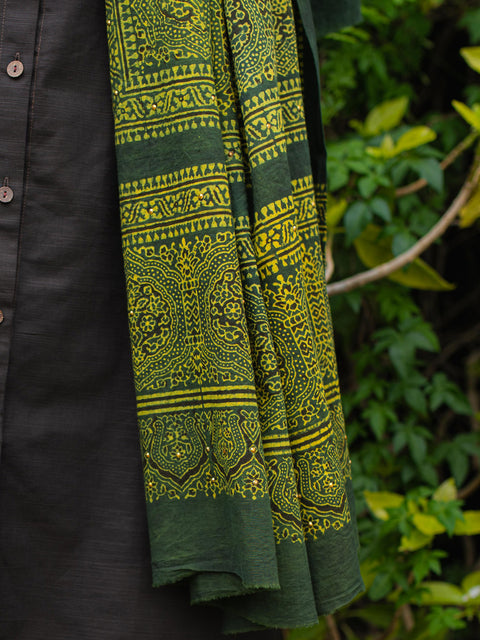 Behnaz Ajrak Chaadar - Green