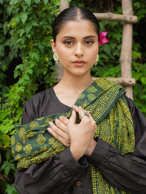 Behnaz Ajrak Chaadar - Green