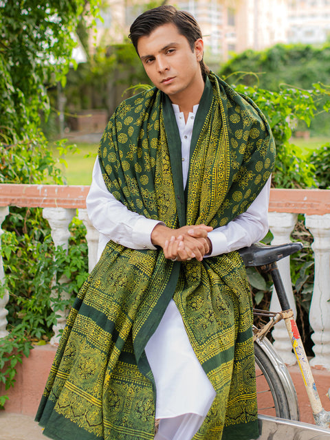 Behnaz Ajrak Chaadar - Green