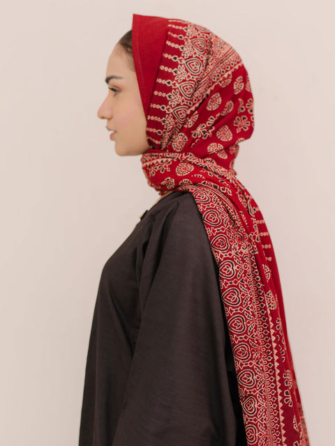 Behnaz Ajrak Hijab - Maroon