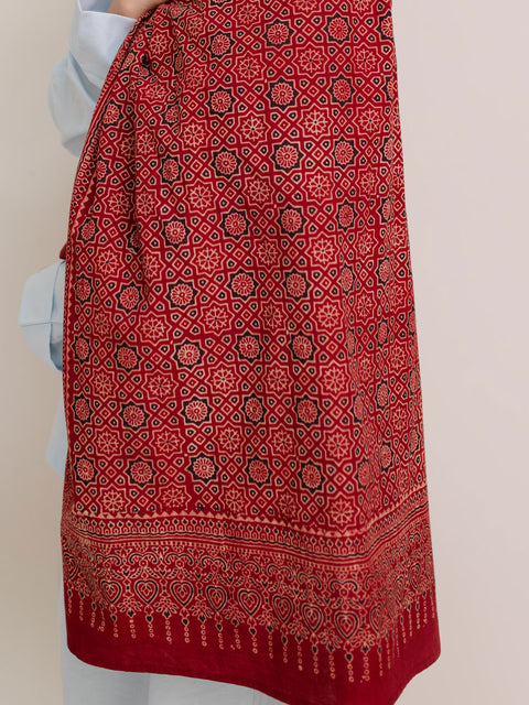 Huda Ajrak Hijab - Maroon