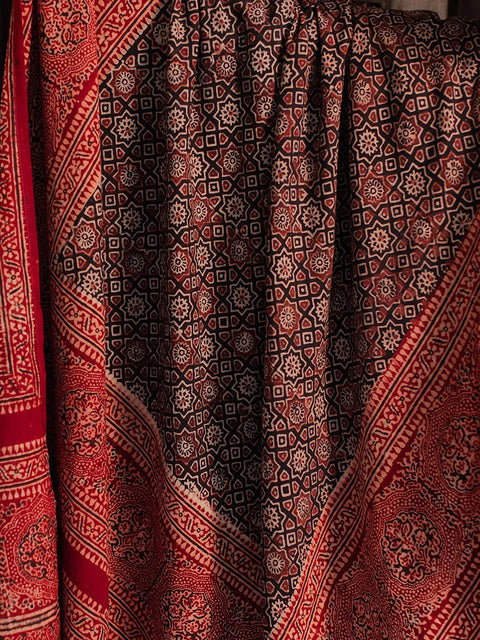 Huda Ajrak Chaadar - Two Tone - Black (For Him) TASSUR