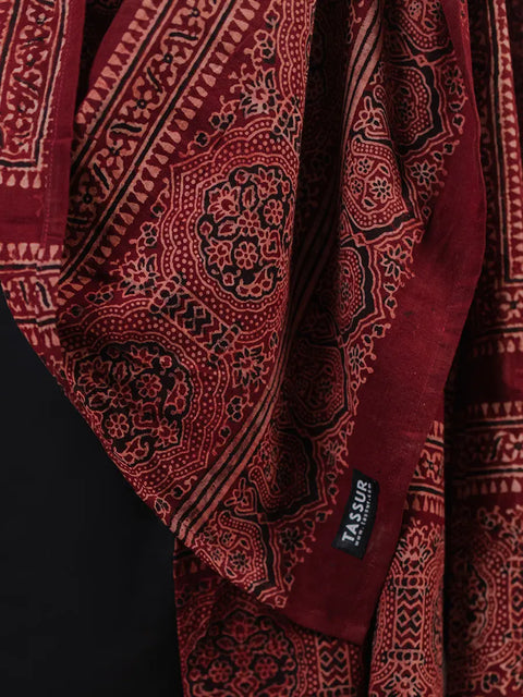 Huda Ajrak Chaadar - Two Tone - Black (For Him) TASSUR