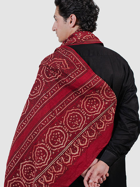 Huda Ajrak Chaadar - Red Kashi (For Him)