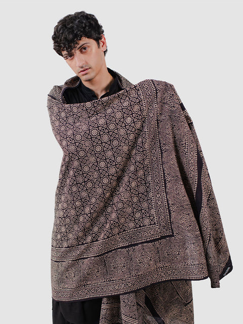 Huda Ajrak Chaadar - Black (For Him)