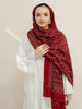 Meher Ajrak Hijab - Red Kashi