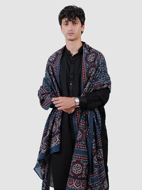 Hiba Ajrak Chaadar - Blue Kashi (For Him) TASSUR