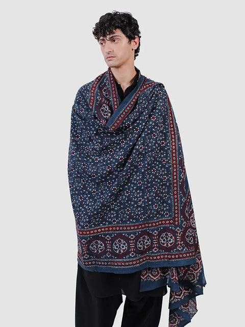 Hiba Ajrak Chaadar - Blue Kashi (For Him) TASSUR