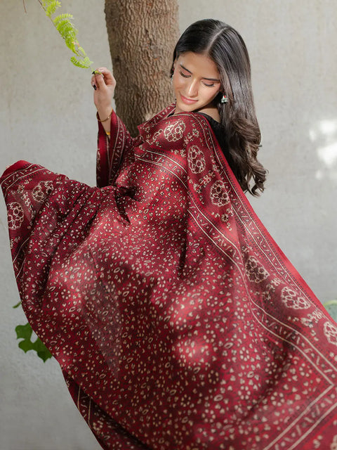 Hiba Ajrak Chaadar - Red Kashi TASSUR