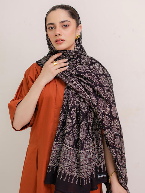 Parvaneh Ajrak Hijab - Black
